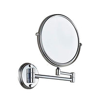 AJH Specchio per Il Trucco Bagno Camera da Letto Design a Parete Specchio cosmetico Specchio Pieghevole Bagno 3 Volte Lente d'Ingrandimento Specchio cosmetico a Doppia Fa