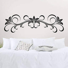 Adesivi per testiera del letto, T-MK324, 42 x 140 cm, colore: Nero