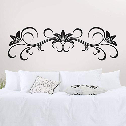 Adesivi per testiera del letto, T-MK324, 42 x 140 cm, colore: Nero
