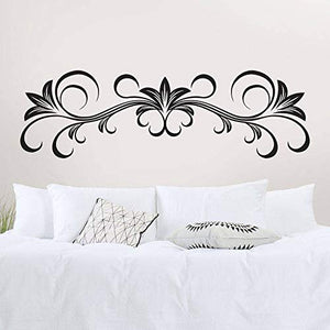Adesivi per testiera del letto, T-MK324, 42 x 140 cm, colore: Nero