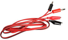 SaySure - 1 Pair Alligator Testing Cord Lead Clip to Banana Plug