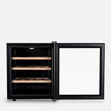 CREATE IKOHS WINECOOLER WOOD L - Cantinetta da 16 bottiglie, 46 l, 70 W, luce LED, display digitale, 3 ripiani, doppio isolamento, zone di temperatura da 11 a 18 gradi, ripiani in legno
