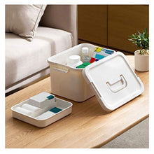 Xu Yuan Jia-Shop Scatola per Medicinali Multistrato Medicina Box, Grande capacità First Aid Kit, l'articolo Storage Box, Accessori for la casa di Emergenza, Valigia, Bianco Contenitore per Medicinali