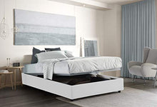 Dmora Talamo Italia Letto Contenitore Matrimoniale Silvia Sommier, Made In Italy, 160 x 190 Cm, Bianco