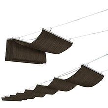 WXQIANG - Tenda avvolgibile avvolgibile in tessuto di polietilene 210 g/m², traspirante, anti-UV, in acciaio inox, per giardino, terrazza, protezione solare, isolamento termico