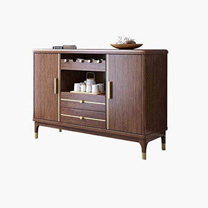COUYY Legno Solido Credenza, Noce Governo del Vino, Soggiorno Integrato con Il Semplice Muro Sala da Pranzo Governo di immagazzinaggio