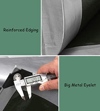 Tela da Vela Tessuto telone Antipioggia e telone di Protezione Solare in Argento (Grigio) |telone Impermeabile for compiti Pesanti Copertura for Tenda da Campeggio, Amaca, Piscina, Auto, Moto