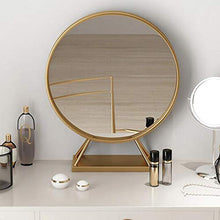 Specchio da Parete Specchio da Bagno Nordic ferro da stiro bagno Specchio, Golden rotondo tavolo Specchio, specchio di trucco, Specchio da toilette, Dressing Specchio, specchio da rasatura, specchio a