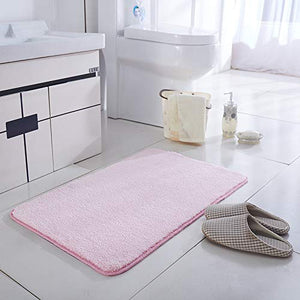 LZYMLG Nuovi Colori Tappetino da Bagno Decorazioni per Pavimenti Tappeti Tappetino da Bagno Tappeti di Peluche per WC WC Zerbini Zerbino Rosa 60 * 90 cm