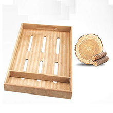 Minmin Cigar Box Legno di Cedro alcoholized idratante Trasparente Tetto apribile Visibile Grande capacità a Due alcoholized Cigar Cabinet, 350x240x150mm Accessori del Sigaro (Size : 350x240x150mm)