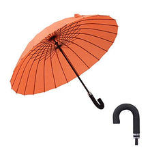 Ombrello Soild Long Ombrellone Donne alla Moda Doppia Grande ombrellone Canna di Alta qualità Manico in Legno Antivento ombrelloni (Color : Light Grey)