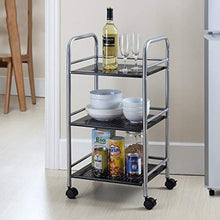 &ripiano di stoccaggio Rack 3Tiers rotolamento della rotella bagagli, Trolley Carrello for Parrucchieri Saloni di bellezza Cucina Rack Bagno Soggiorno bagagli Trolley Scaffale di finitura