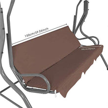 Tyfiner Tetto di Ricambio Dondolo di Ricambio da Giardino Parasole da Giardino a Soffitto Battente Cortile con Coprisedile per Altalena,004,164 * 114 * 15cm