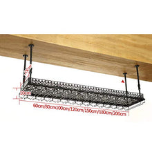 YWYW Portabicchieri in Stile Europeo Bar Bar Goblet Hanger KTV Red Wine Cup Mensola (Colore: Nero Dimensioni: L80 * W35CM)