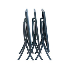 RD ITALIA Tavolo da Giardino Pieghevole 160x80x75 cm in Acciaio Hermes 160 Antracite