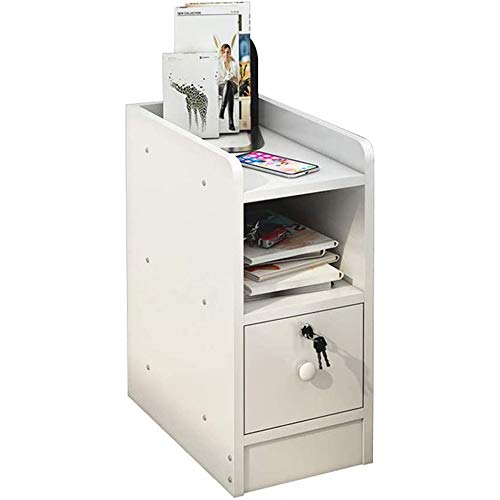 OFAY Comodino Ultra Stretto da 20 Cm, Soggiorno Camera da Letto Comodino, Guardaroba Moderno E Minimalista - Multifunzione con Armadio,A