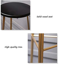 Sgabello da bar mobili sgabelli alti sgabelli da bar cucina sgabello da colazione moda sedia da pranzo sedia in legno sedia da bar bancone (colore: A, dimensioni: altezza 65 cm)