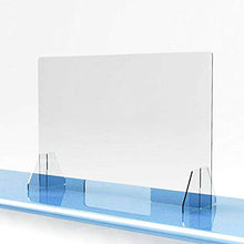 ZXLIFE@@ Protezione Schermo Starnuto per Bancone, Schermo in Plexiglass 40 * 40 Cm Area Reception in Acrilico Trasparente per Bancone, Banco Reception con Finestra di Transazione