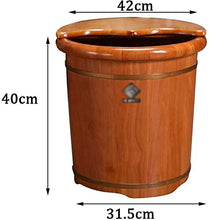 WSJ WSJMassagers WSJTub Rovere WSJBath Botte sopra Il Ginocchio Lavabo in Legno Artefatto di Massaggio (Colore: Colore Noce, Dimensioni: 42 * 40 cm)