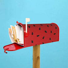Copertura magnetica per cassetta delle poste, motivo anguria rossa e verde, design unico, per decorazione da giardino, dimensioni standard, 53 x 45 cm