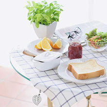 Cabilock 4 Pezzi Tovaglia Pesi Clip Copertura Tavolo in Acciaio Inox Morsetti Pesi Ornamento per Picnic All'aperto Cena in Famiglia (Foglia)