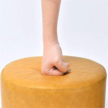 Sgabello Resistente per Soggiorno Arredamento for la casa Sgabelli in legno con rivestimento in pelle Pu Sgabelli bassi in legno Sgabello rotondo Sgabello for bambini Sgabelli da gioco for bambini