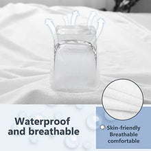 Amazon Brand - Umi Fodera coprimaterasso impermeabile con cerniera,Protezione Materasso Premium - Cotone 90x200cm(per materassi di circa 20cm)