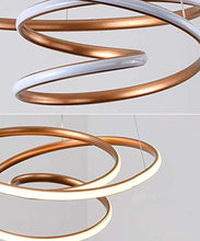 N/Z Home Equipment 30w LED Dimmable with Remote Control Modern Creative Golden Ring Design Used in Bedroom Living Room Kitchen Dining Table Bar Loft Easy to Tall