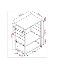 &ripiano di stoccaggio Scaffale da cucina a più strati Scaffale multifunzionale per ripiano a microonde Scaffale di finitura (Color : B)