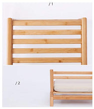 HongTeng Divani Creative Small Zen Chair Multi-Funzionale Sedia Bassa bay Window Tatami Bamboo Sedile Portatile for Il Tempo Libero Sedia con Cuscino 45 × 43,5 cm
