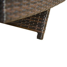 Outsunny Sedia a Sdraio Lettino Prendisole Portata 180 kg da Giardino Spiaggia Alluminio Polyrattan 200 x 71 x 89cm Marrone