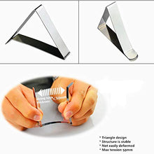 12 Pcs Tovaglia Clip LMYTech Tovaglia in Acciaio Inox Clip / Metallo Tovaglia Clip Calibro Fino a 2 Inch / 50 mm - Argento