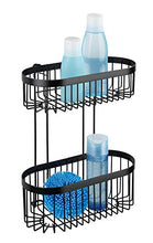 WENKO Scaffale da Parete a 2 Ripiani Classic Plus Black con Protezione antiruggine di Alta qualità, Nero, 26,5 x 33 x 14,5 cm