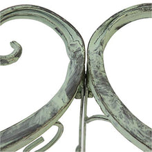 YICO Terrazza Arco da Giardino Pergolato con Panca in Acciaio, 235 cm di Altezza X 110 cm di Larghezza, Arco Decorativo per Interni/Esterni per Piante Rampicanti, Verde