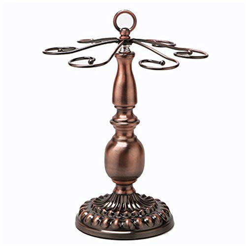 Huangjiahao Portabicchieri da Vino, Supporto per Bicchieri da Vino, espositore per Bicchieri da Vino, 6 Ganci, da bancone, da Cucina, Bar, casa