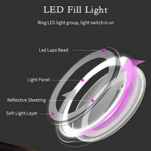 ATopoler - Specchio con ingrandimento 10x, per trucco da viaggio luminoso a LED, con ventosa, rotazione a 360°, specchio cosmetico portatile per bagno