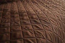 PETEMOO Copridivano 3 Posti Impermeabile Divano Protector Mobili Coperture su Due Lati per Cani/Gatti Letto con Divano Slipcovers 130'' X 77'', Marrone Scuro