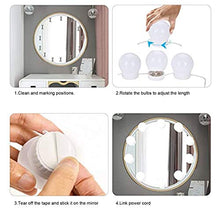 Annjom Lampadina per specchio cosmetico, luci di cortesia con presa USB, per trucco da bagno per spogliatoio