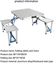 Tavolo da picnic all'aperto Tavolo da quattro persone portatile all'aperto, tavolo e sedia pieghevole multiuso in un pezzo, sedia, gioco da tavolo, tavolo pieghevole pratico e sedia Bbq Party Table