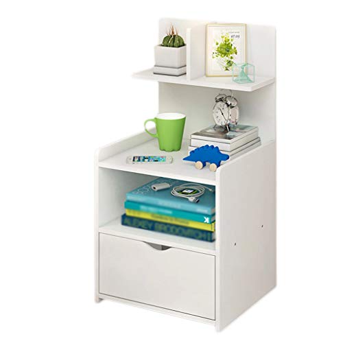 Comodini Decorazione Monocromatico Camera Locker di pompaggio Piccolo Studio Soggiorno Corridoio Bagno Addensare di Legno Solido della Famiglia 32.5X25.5X60cm MUMUJIN (Color : White)