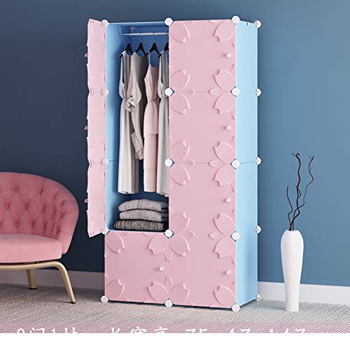 JYXJJKK Armadio Assemblato,Camera da Letto Combinazione di Abbigliamento Magazzino-e