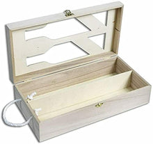 Cassetta Portabottiglie in Legno A 2 Posti Scomparti per Decoupage box Scatola per Vino champagne