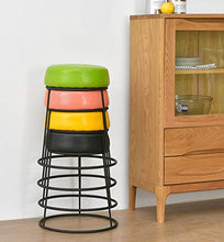 Mobili per la casa e Giardino Sgabello di Trucco casa di Moda Creativa/Sgabello Rotondo di Ferro per Divano da Pranzo Divano da Pranzo Sgabello Ottomani da Cucina (Colore : Giallo)