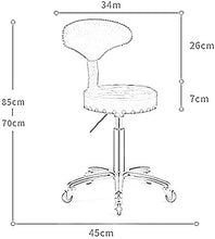 Sgabello Sedia Poggiapiedi Telaio Bar Stool Metallo con Schienale Impermeabile Addensare Girevole Sgabello Rotella Universale Regolabile Bar Stool QAF1008 (Color : D)