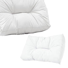 [en.casa] Divano Paletta - a 5 posti con Cuscini - (Bianco) Set Completo incl. bracciolo e Schienale - Arredi Casa