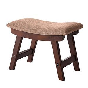Mobili per la casa e Giardino Sgabello da toeletta/Poggiapiedi Imbottito/Panca Imbottita Sgabello da Scarpa con Superficie concava Sedile con Coperchio di Lino Rimovibile Ottomani da Cucina