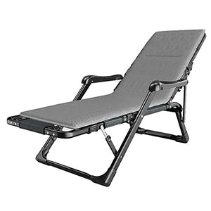 PAKUES-QO Sedia Pieghevole Rilassante Sedia Sdraio reclinabile con Cuscini Imbottiti e poggiapiedi per Giardino Campeggio Esterno Piscina Beach Design