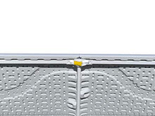MLI Tavolo Pieghevole da Giardino Bianco con Gambe Bianche 152X70X74 Perfetto Come Tavolo da Campeggio, da Buffet, da Cucina | Tavolino GDZ152 Esterni Richiudibile a Valigetta con Maniglia