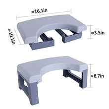 LZL Sgabello WC Sgabello da Toilette Pieghevole Step Steo Sgabello Squatty Potsy Pieghe per stoccaggio Facile Vasino Tozzo (Color : White, Dimensione : Conventional)