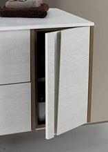 Set Mobile Lavabo Specchio LED Arredo Bagno Moderno Philadelphia105 CERAMICHEMIRANDA-Bianco Palis.